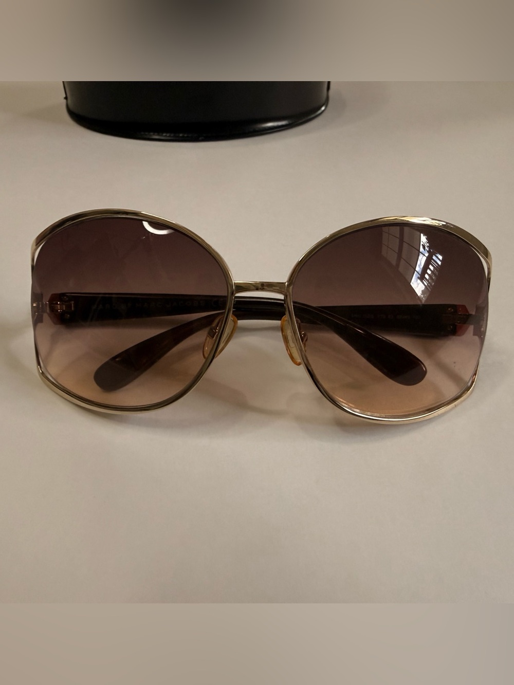 Retro Y2K Marc By Marc Jacob’s Gold Frame Gradient Women's Sunglasses